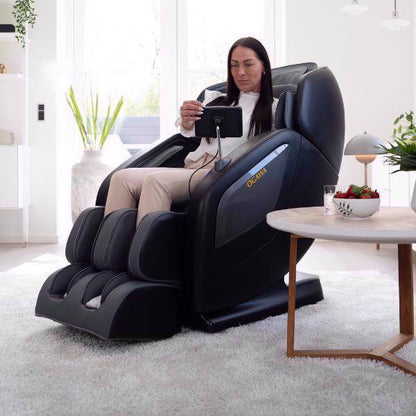 OGAWA Sonic-X massagestoel in grijs met zittend model