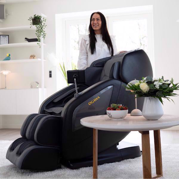 OGAWA Sonic-X massagestoel in grijs met model