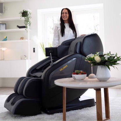 OGAWA Sonic-X massagestoel in grijs met model