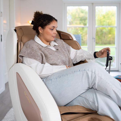 OGAWA Sonic-X - Latte - 2D massagestoel ontspanning met massage