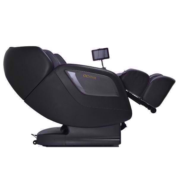 OGAWA Sonic-X - Grijs - 2D massagestoel van opzij gezien in zero gravity-modus